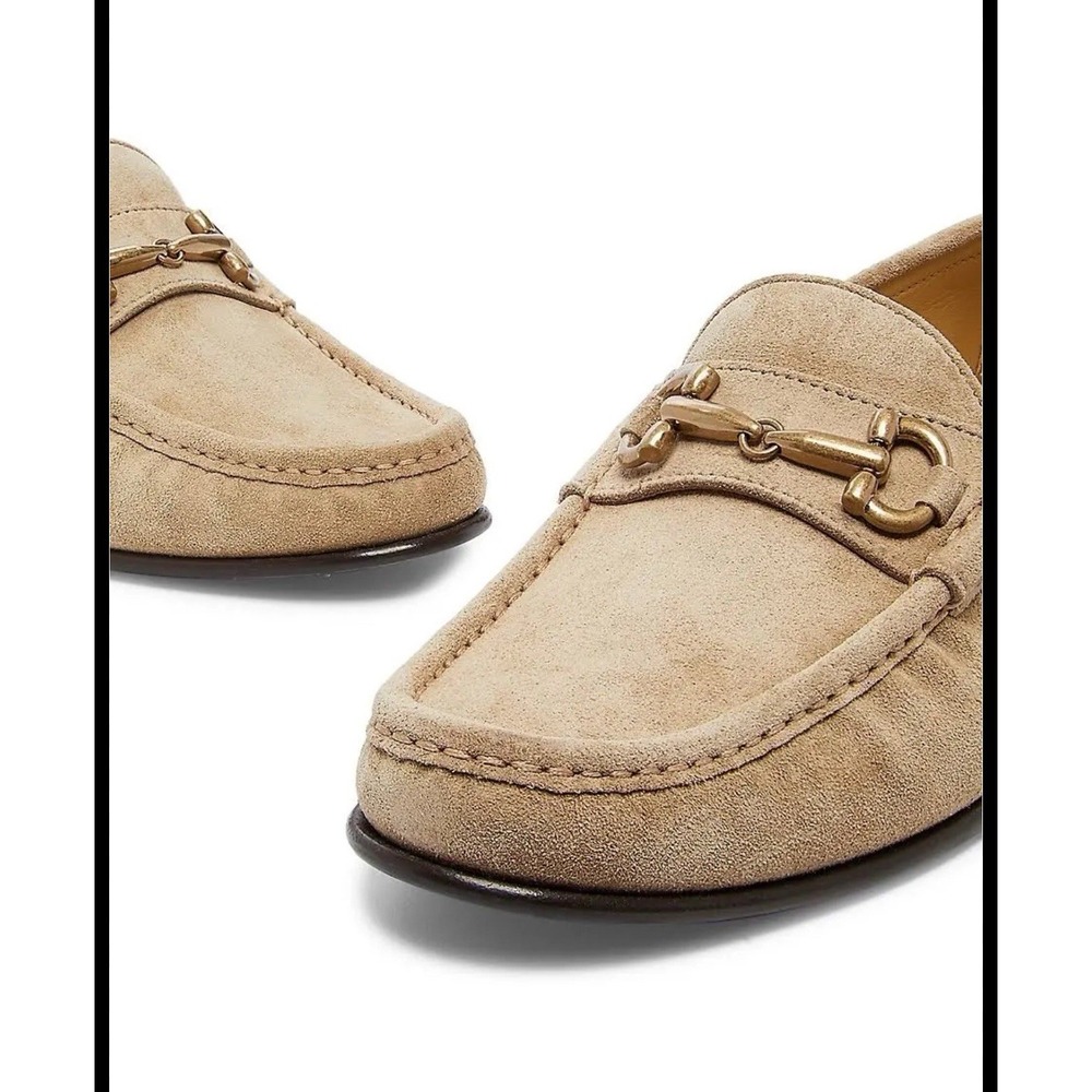 BRUNELLO CUCINELLI 1250$ Brown Suede Loafers - Horse-Bit. NWB Size 44, US 11